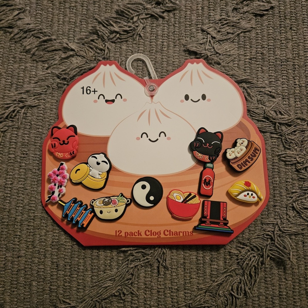 The Spring Shop HL 12 Piece Clog/ Croc Charms New Ramen Theme‎